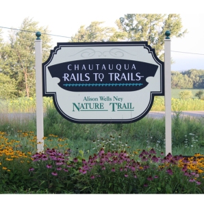 Chautauqua Rails to Trails Sign